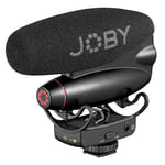 JOBY Wavo Pro DS Micro Canon Professionnel pour Appareil Photo, Directivité Cardioide, avec Support Anti-Choc de Rycote et Filtre Low Cut, pour Appareil Photo Hybride, Caméra, Vlog, Vidéo, Youtube