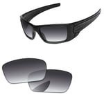 2PCS Grey Gradient Replacement Lenses For-Oakley Fuel Cell OO909 Sunglasses