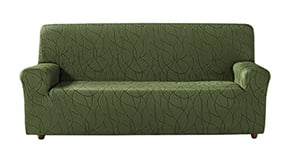 Zebra Textil Alexia - Housse de Canapé Elastique , Taille 2 Places (de 180 à 210 cm), Couleur Vert