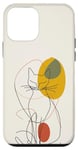 Coque pour iPhone 12 mini Minimalistic Cat Drawing Lines Phone Cover