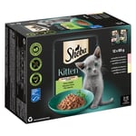 Sheba Kitten i portionspåse 12 x 85 g - Fin variation i sås (lax +  kyckling)