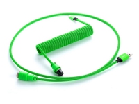 CableMod PRO Series - Tastaturkabel - USB (hann) avtakbar til 24 pin USB-C (hann) avtakbar - 1.5 m - rullet sammen - viper green (light green on black)