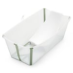 Bundle Baignoire Pliable Flexi Bath et Transat de Bain Flexi Bath - Vert Transparent