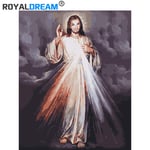 Adult Paint by Numbers Jesus Aura DIY Digital Painting by Digital Modern Wall Art Pictures for The Home Wall Frame（40X50Cm）Zzaml