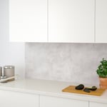 IKEA IKEA LYSEKIL väggplatta, dubbelsidig vit/ljusgrå betongmönstrad, 119.6x55 cm, cm 119.6x55 cm