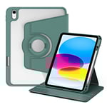 iPad 10.9" 2022 / iPad 11" 2025 Fodral med roterbart stativ - Grön