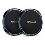 NANAMI 2-Pack Wireless Charger - 7.5W for iPhone 13/13 Pro/13 Pro Max/12/11/SE 2020/XS/XR/X/8/8 Plus New Airpods, 10W Qi-Certified Cordless Charging Pad for Samsung S21/S20/S10/S9/S8/S7 Note 20/10/9/8