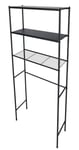 Clas Ohlson Toaletthylla svart, 65,5 x 24 x 163 cm