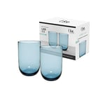 Villeroy & Boch - Like Ice long drink glass set 2 pces, coloured glass ice blue, capacity 385 ml