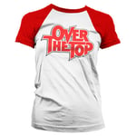 Over The Top Logo Girly Baseball Tee, T-Shirt
