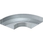 Böj 90° 110x400 Horisontell rund design RB 90 140 FT varmgalvaniserad