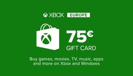 Microsoft Store Carte cadeau Xbox Live 75€