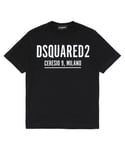 Dsquared2 Boys Logo T-shirt Black - Size 10Y