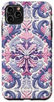 Coque pour iPhone 11 Pro Max Tapisserie florale méditerranéenne : Delftware Tile Grandeur