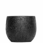Hana kruka black stone, diameter 16,5 cm, Edelweiss