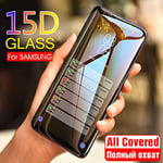 [3 PCS]15D Tempered Glass For Samsung Galaxy S9 S8 Plus Note 8 9 S7 edge Full Curved Screen Protector on For Samsung A6 A8 Plus A7 2018-A6 2018