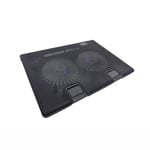 ZYDP Double Fan Laptop Cooler Cooling Pad - Slim Portable USB Powered