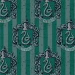 FS635_6 Harry Potter Slytherin Cotton Fabric Design Craft Quilting Upholstery Fabric by The Metre