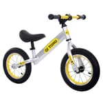 TYSYA Children 2-6 Years Old Balance Bike 12 Inches Children Playing Gliding Bicycle No Foot Pedal Training Toys Adjustable Seat,D