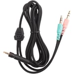 Ersättningskabel för Sennheiser G4ME ONE GAME ZERO 373D GSP 350 / GSP 500 / GSP 600 Hörlurar (PC-version 2 meter) XC black