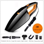 Car Hand-Held Vacuum Cleaner, Portable Vacuum Cleaner With 5m Cable 3200 Pa, Portable Car Vacuum Cleaner 120 W. Dry/Wet Vacuum Cleaner, Suitable For Both Home and Car Use,B,With converter