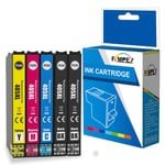 Fimpex Compatible Ink Cartridge Replacement for Epson WorkForce Pro WF-3800 WF-3820DWF WF-3825DWF WF-3830DWTF WF-4800 WF-4820DWF WF-7800 WF-7830DTWf WF-7835DTWf WF-7840DTWf 405XL BK/C/M/Y (5-Pack)