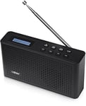 i-Star DAB Radio Portable, DAB Plus/DAB Radio, FM Radio, Small Radio, Digital Radio Mains Powered or Battery, USB Charging, Headphones AUX Port, Sleep Timer