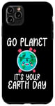Coque pour iPhone 11 Pro Max Cute Earth Day Go Planet Earth Day