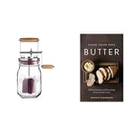 Kilner 1 Litre Easy to Use Glass Butter Churner & Make Your Own Butter: Delicious Recipes and flavourings for Homemade Butter