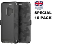10 PACK Tech21 Evo Wallet Protective Folio Phone Case Samsung Galaxy S9+ Black