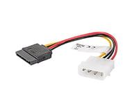 lanberg env.-hdsa 10cu-0015 Molex (4 Broches) mâle vers SATA (15 Broches) Femelle câble d'alimentation, 15 cm Multicolore