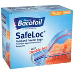 Bacofoil Safeloc Food&Freezer Double Seal Small Plastic Bags 17x17cm Pack of 216