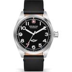 Swiss Military Hanowa Klockarmband 2100401 / SMSGA2100401 Läder Svart 21mm