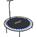 Mini trampoline de fitness pliable avec poignée réglable en hauteur diamètre 101 cm jusqu'à 120 kg usage intérieur extérieur trampoline de gym