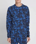 Nike  Camo Tech Fleece Crew Sweatshirt 1MM (Blue) - XL - New 823501 480