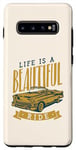 Coque pour Galaxy S10+ La vie est une belle balade Voitures classiques Voitures anciennes Roadster