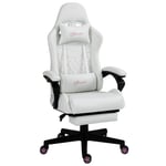 Racing Gaming Chair and Arm Faux Leather Gamer Recliner Home Office