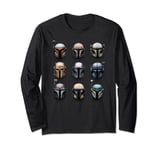 Star Wars The Mandalorian Battle Worn Helmets Long Sleeve T-Shirt