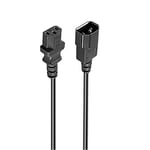 Ewent EW-190200-020-N-P câble électrique Noir 1,8 m Coupleur C14 Coupleur C13 - Cables électriques (1,8 m, Male connector / Female connector, Coupleur C14, Coupleur C13, Noir)