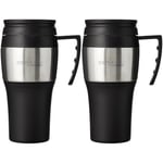 Thermos Thermocafe 2010 Steel Travel Mug, 0.4 Litre, 1 Unité (Lot de 1) (Pack of 2)