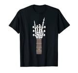 Skeleton Hand Playing Rock Guitar Guitarist Band Rockstar T-Shirt