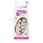 Depend French Look Lösnaglar Square Soft Rosa