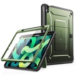 SUPCASE Unicorn Beetle Pro Series Case Designed for iPad Air 5 (2022) / iPad Air 4 (2020) 10.9 Inch, with Pencil Holder & Built-in Screen Protector Full-Body Rugged Heavy Duty Case (Green)