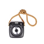 LXH Handmade Cotton Leather Camera Neck Strap Shoulder Strap Compatible with Sony A6500 A6000 A6300 A5100 A5000 RXIR II RX10(Short Strap-Brown)