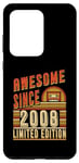 Coque pour Galaxy S20 Ultra Awesome Since 2008 Édition limitée Anniversaire 2008 Vintage