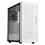 SilverStone SST-FAR1W-G - FARA R1 Tower ATX Computer Case, mesh front panel, tempered glas side panel, white