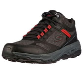 Skechers Men's GO Run Trail Altitude Element Hiking Boot, Black and Charcoal Leather/Textile/Synthetic, 8.5 UK