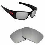Hawkry Polycarbonate Replacement Lenses for-Oakley Fuel Cell Sunglass -Silver