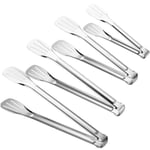 Serveringstänger Köks Tänger,Buffé Tänger, Rostfritt Stål Mat Tång Serveringstång,små tänger 4 Pack-4 storlekar