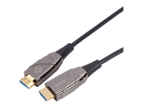 Black Box Active Optical Cable - HDMI-kabel - HDMI hane till HDMI hane - 100 m - fiberoptisk - stöd för 4K